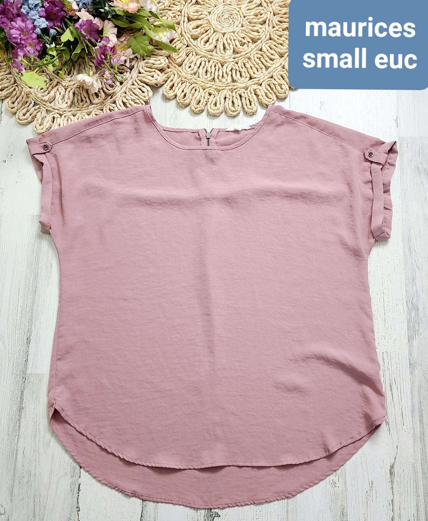maurices dusty pink blouse