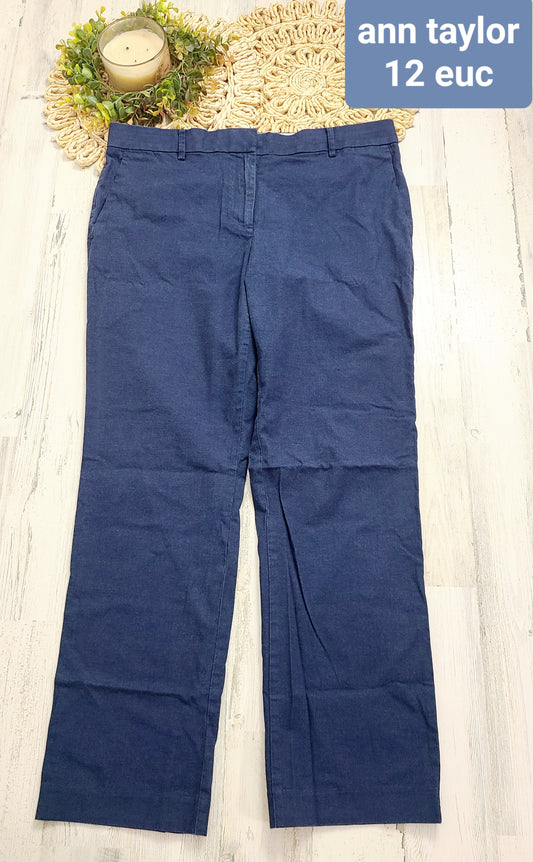 navy pants large ann taylor