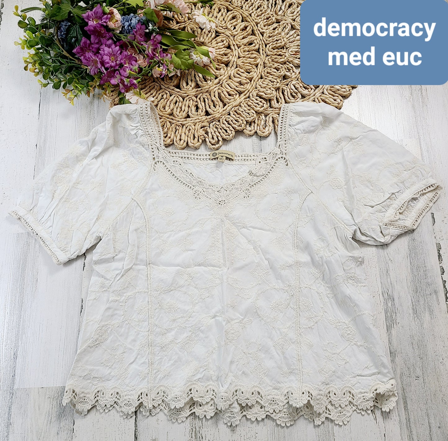 democracy crochet top