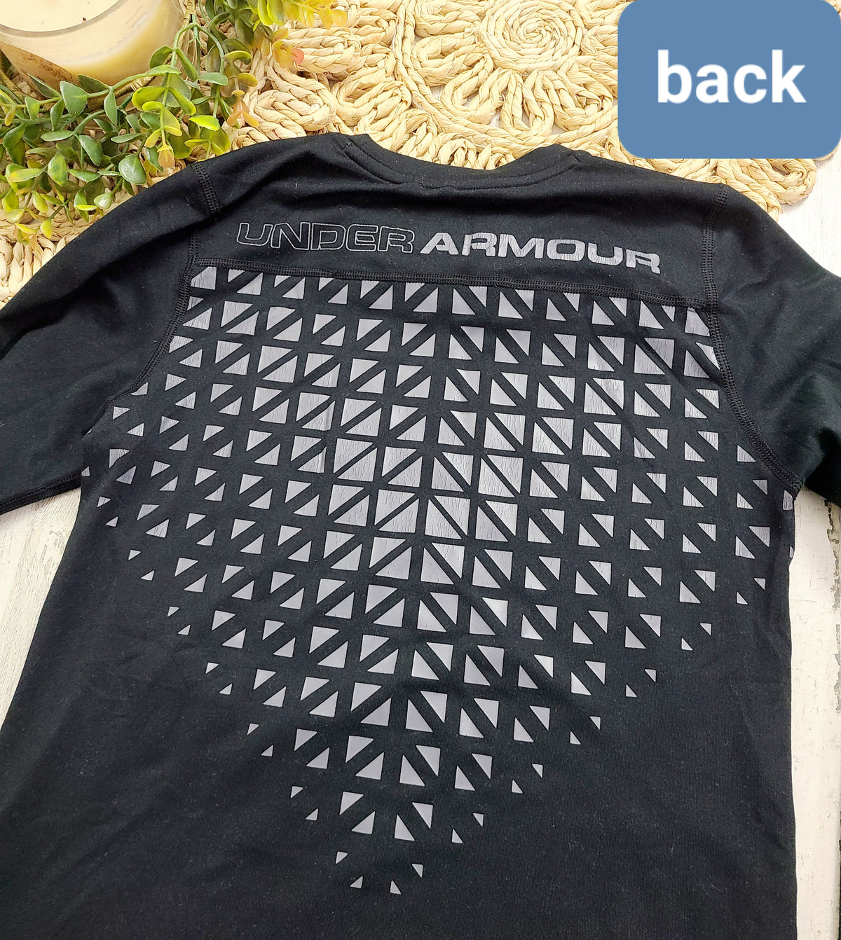 black ua long sleeve boys 10/12