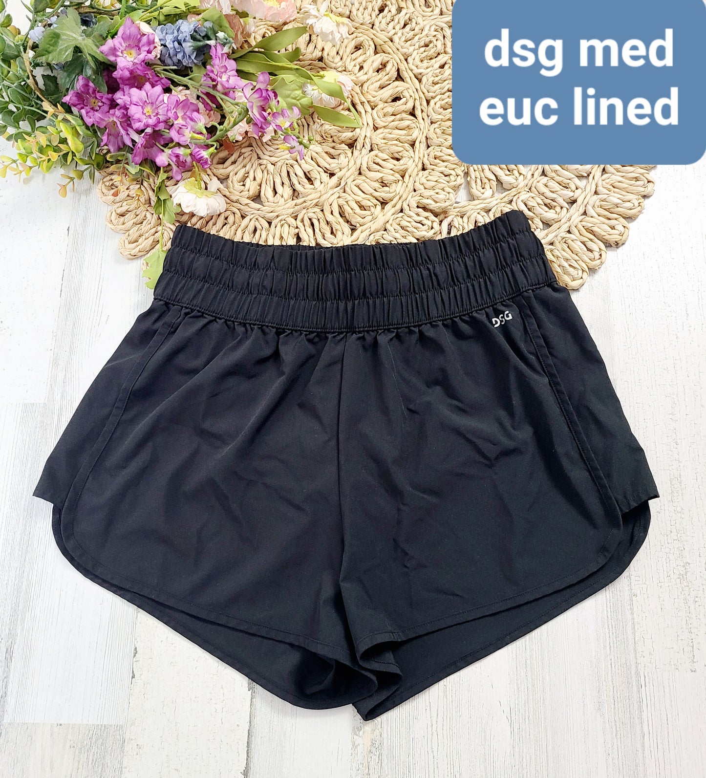 dsg lined black shorts