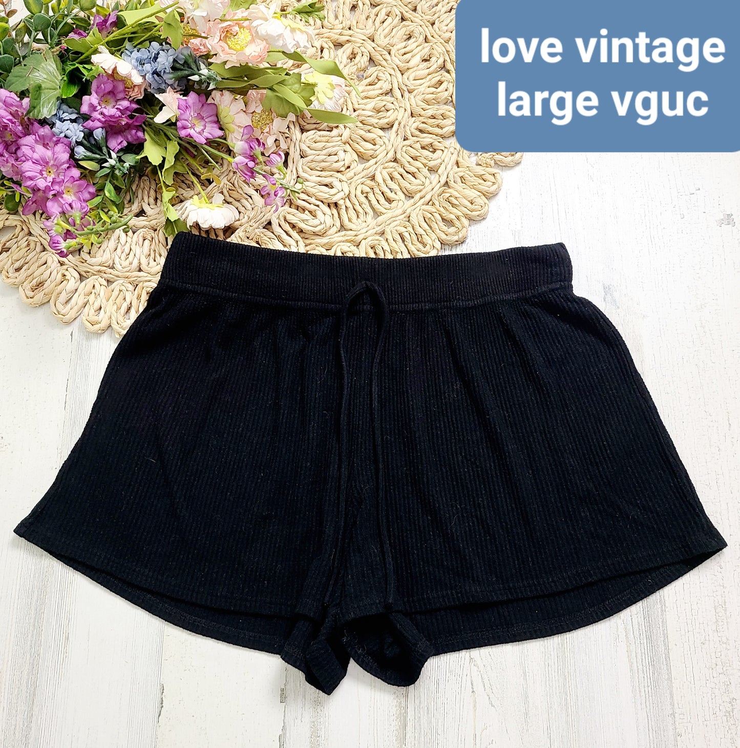love vintage black shorts