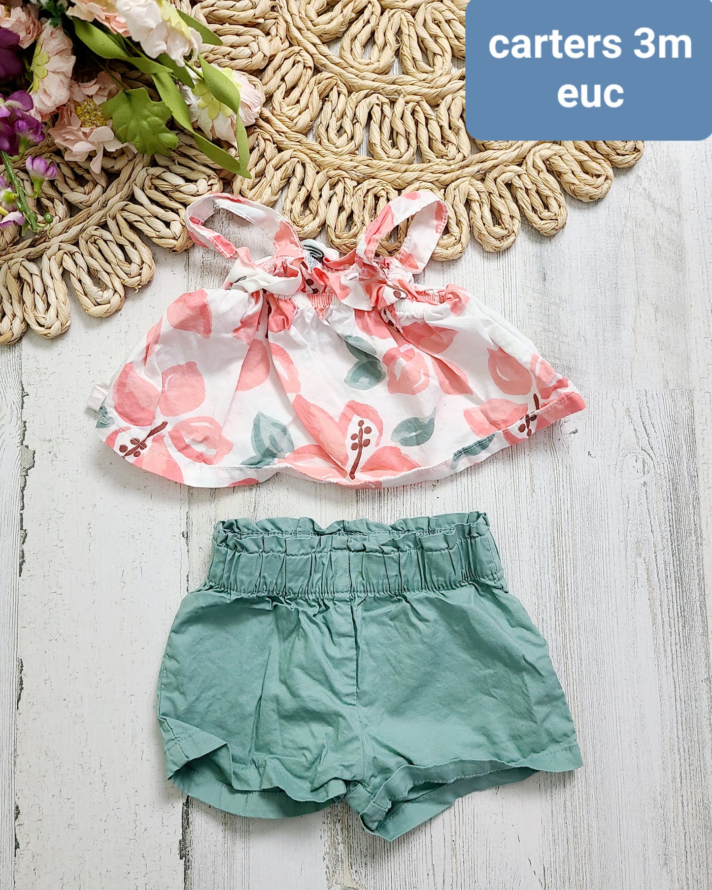 green and pink carters 3m