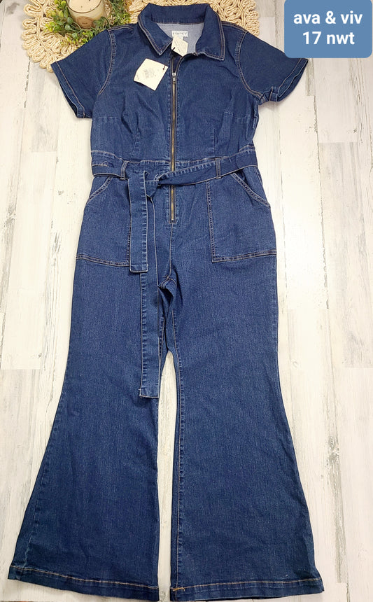 jean jumpsuit new ava&viv