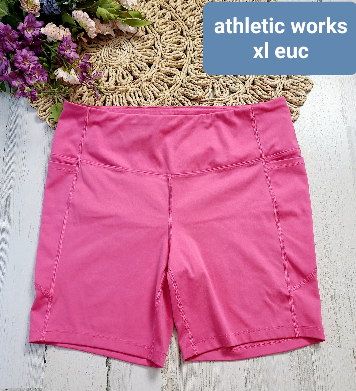 athletic works pink spandex