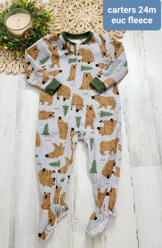 bear tree fleee pj carters 24m