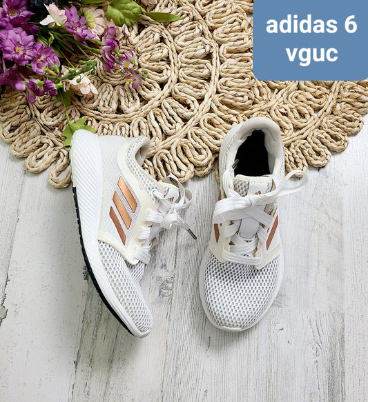 adidas white rose gold sneakers