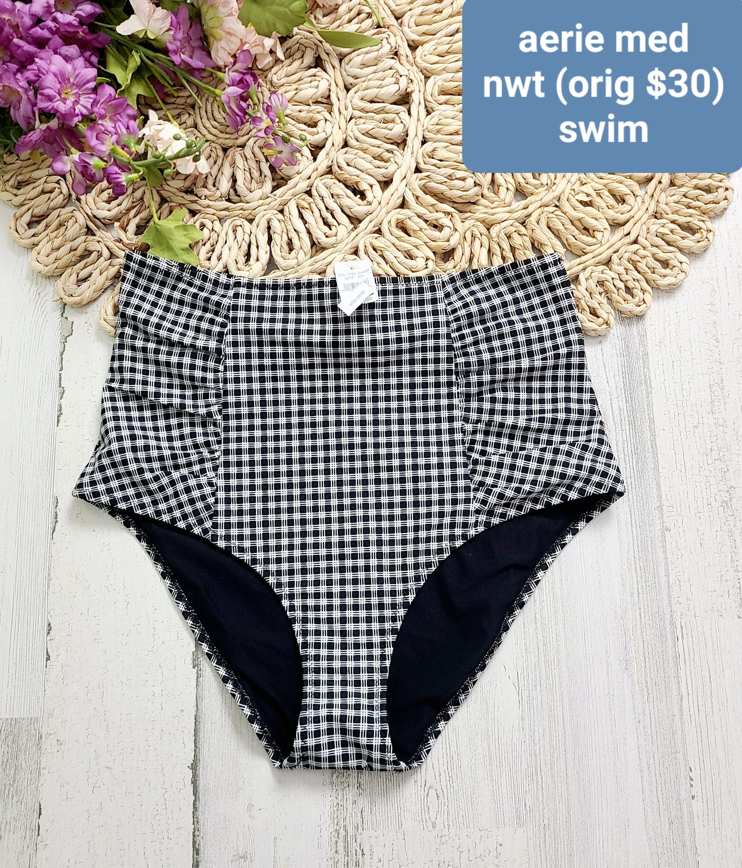 aerie high rise swim bottoms