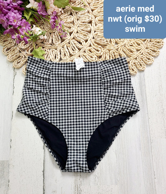 aerie high rise swim bottoms