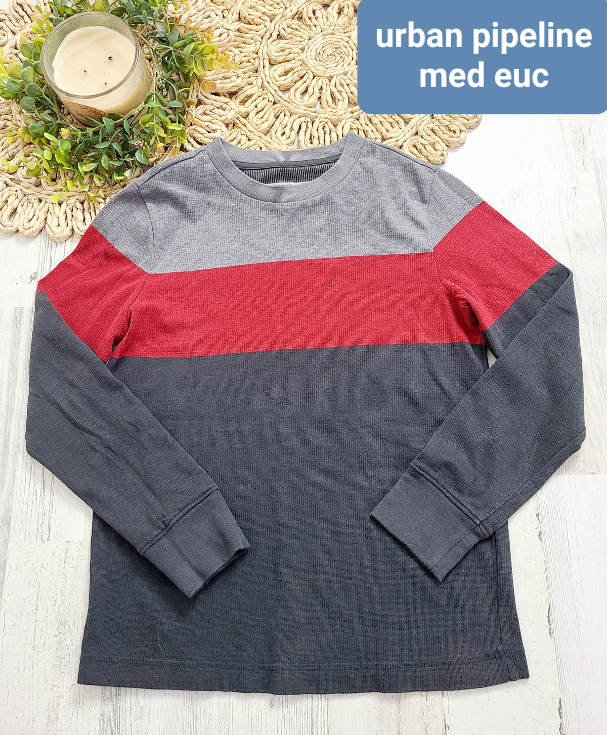 urban pipeline gray red long sleeve