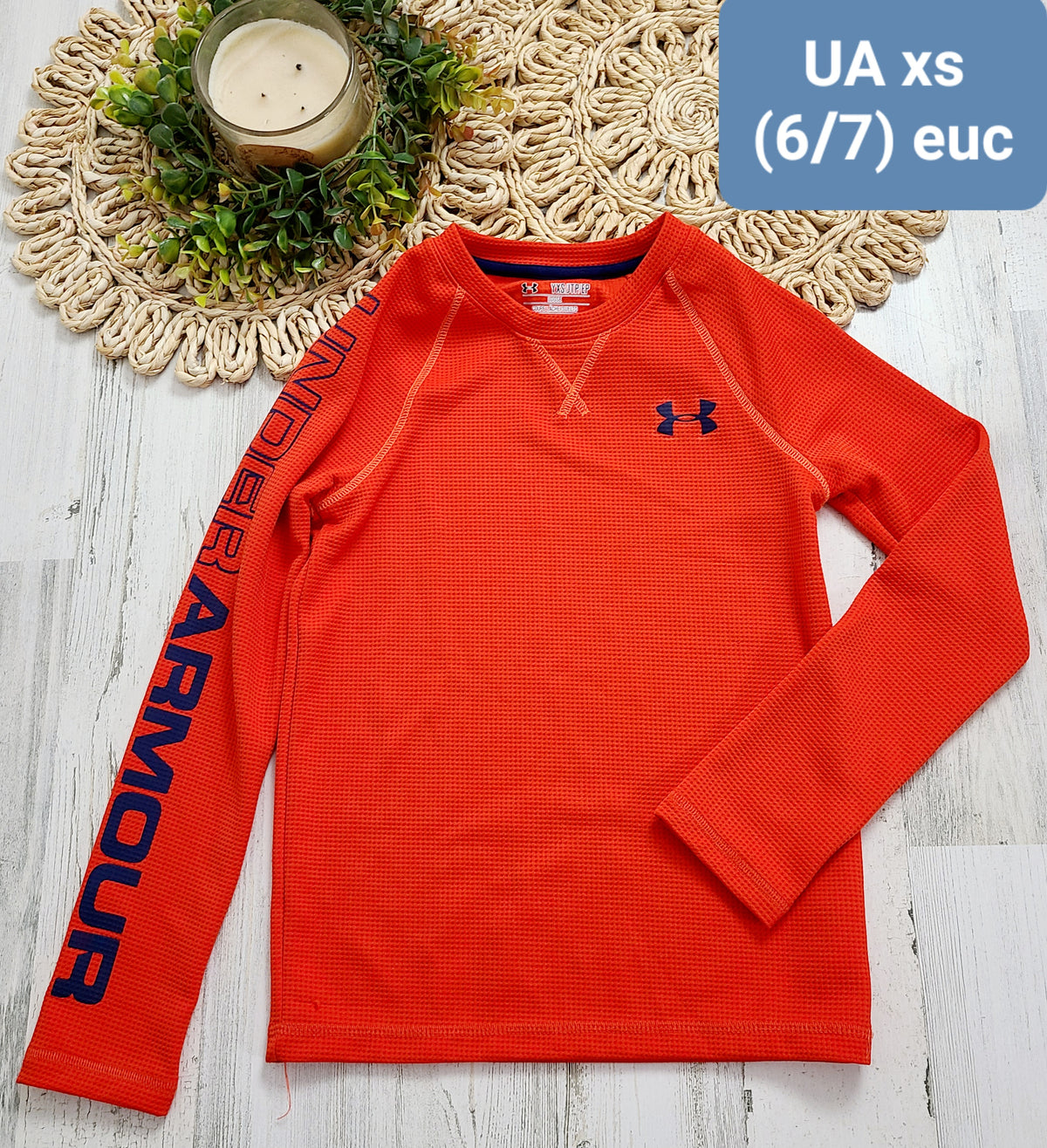 orange and navy ua boys 6/7