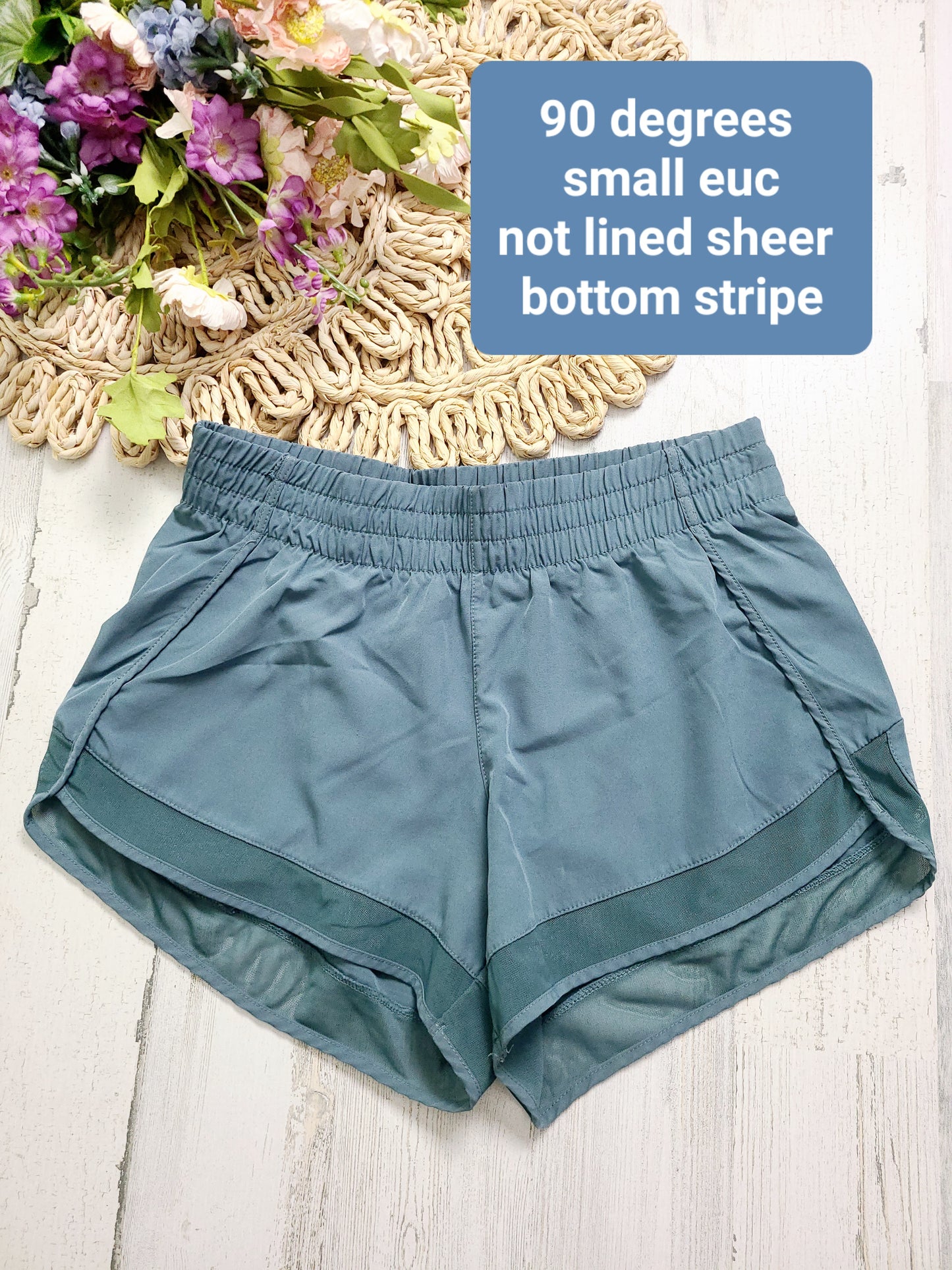 90 degrees dusty blue shorts