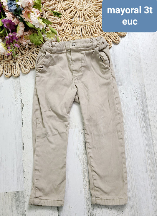 mayoral khaki pants 3t