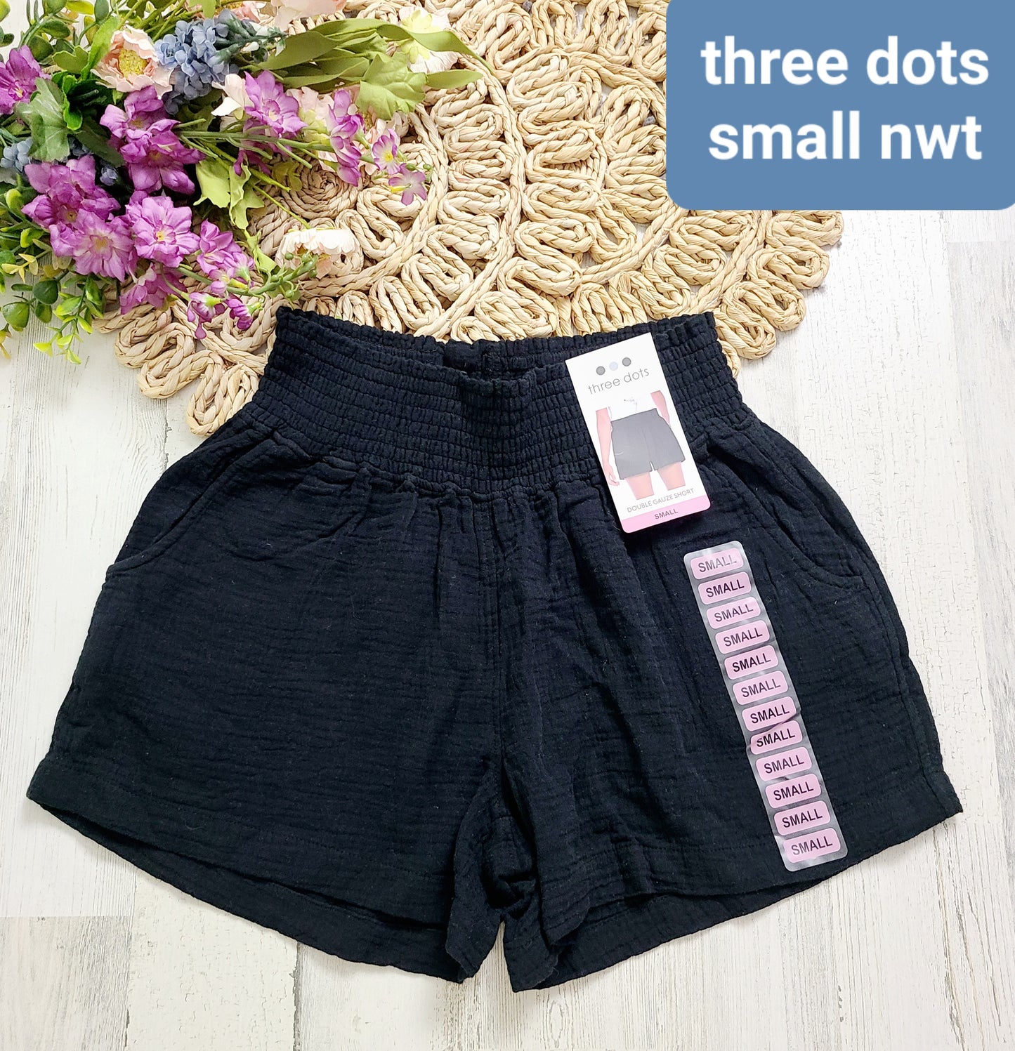 new gauze three dots shorts