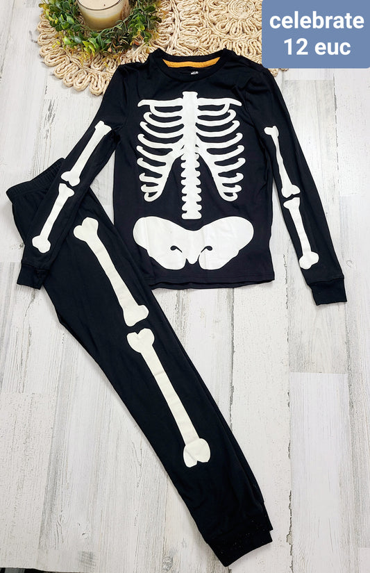 skeleton pajamas celebrate 12y