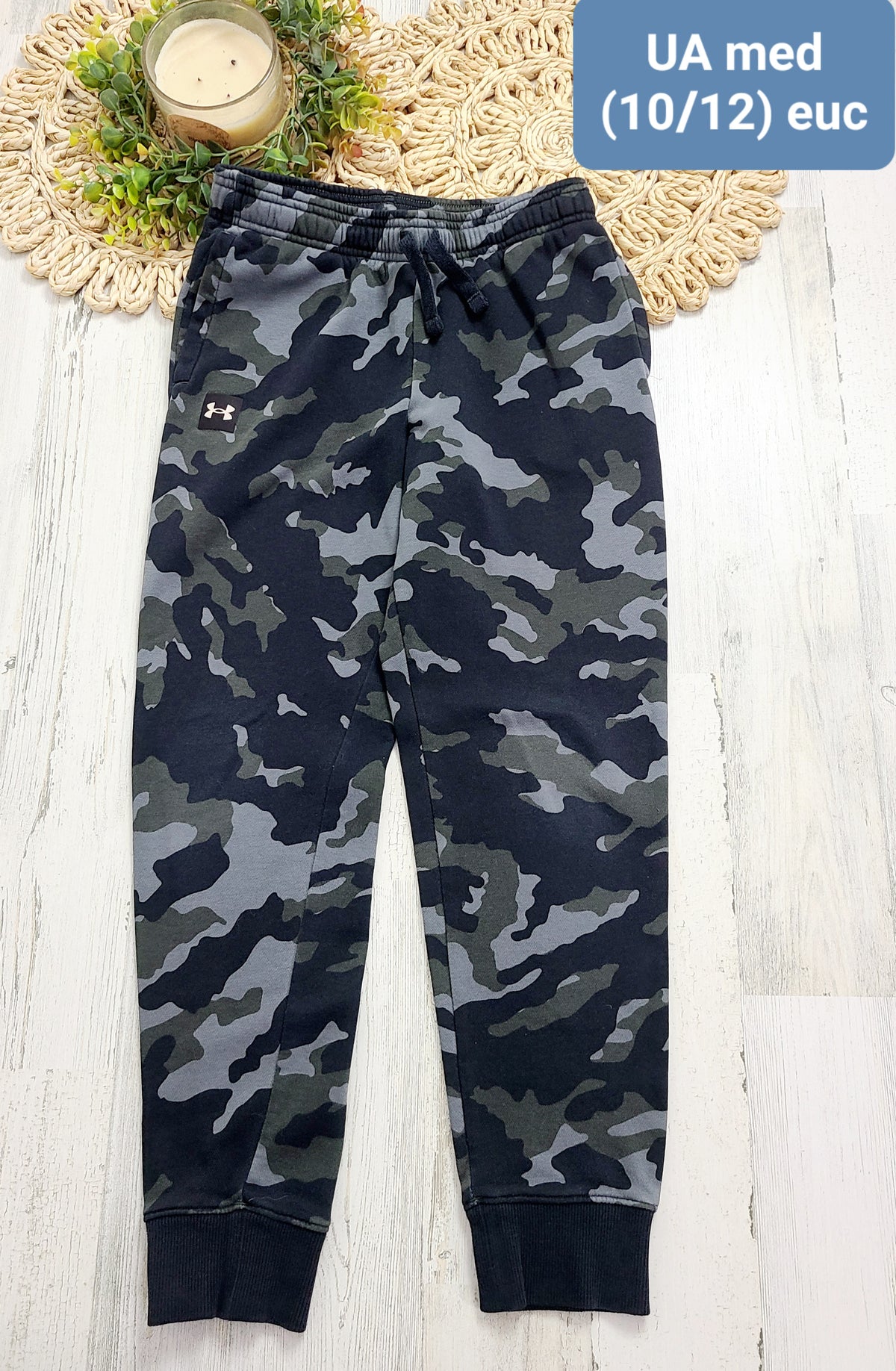 camo joggers ua 10/12y