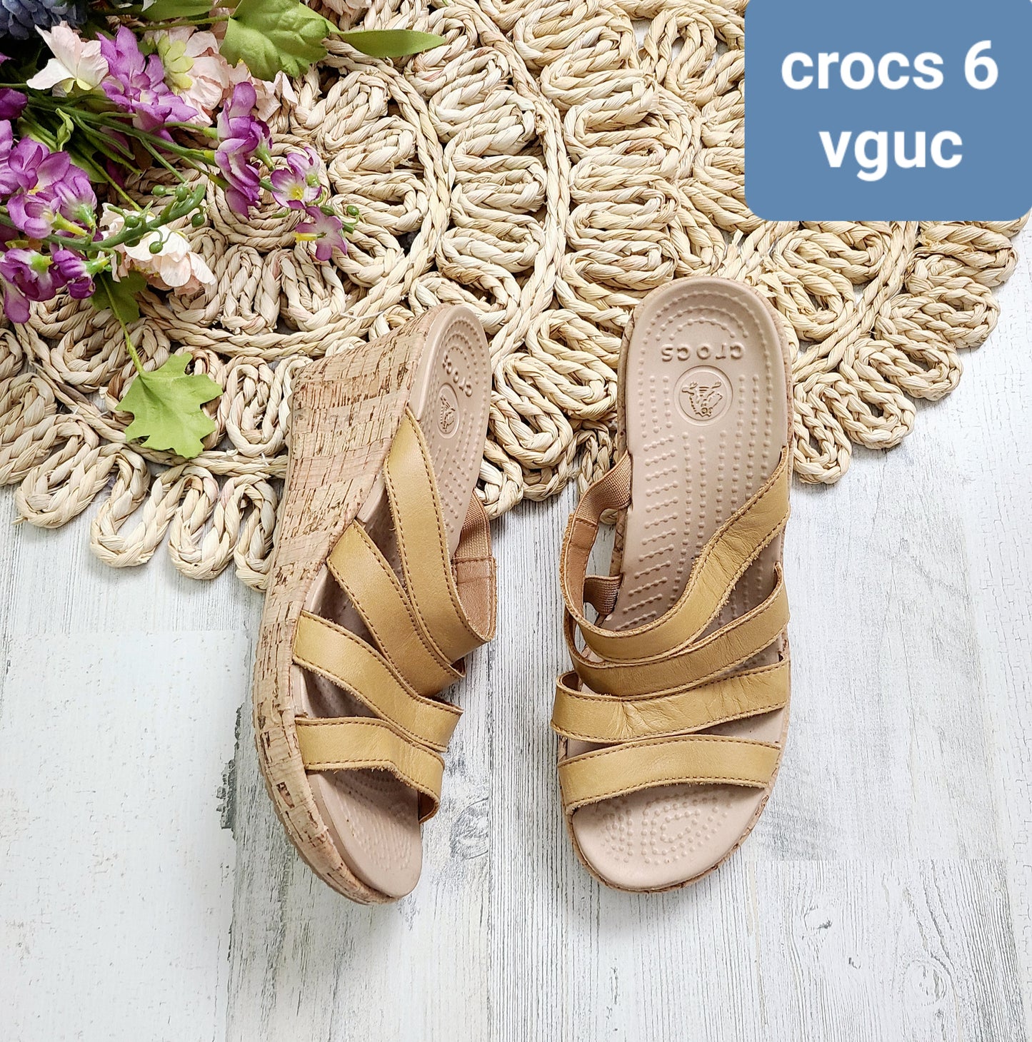 croc wedge sandals
