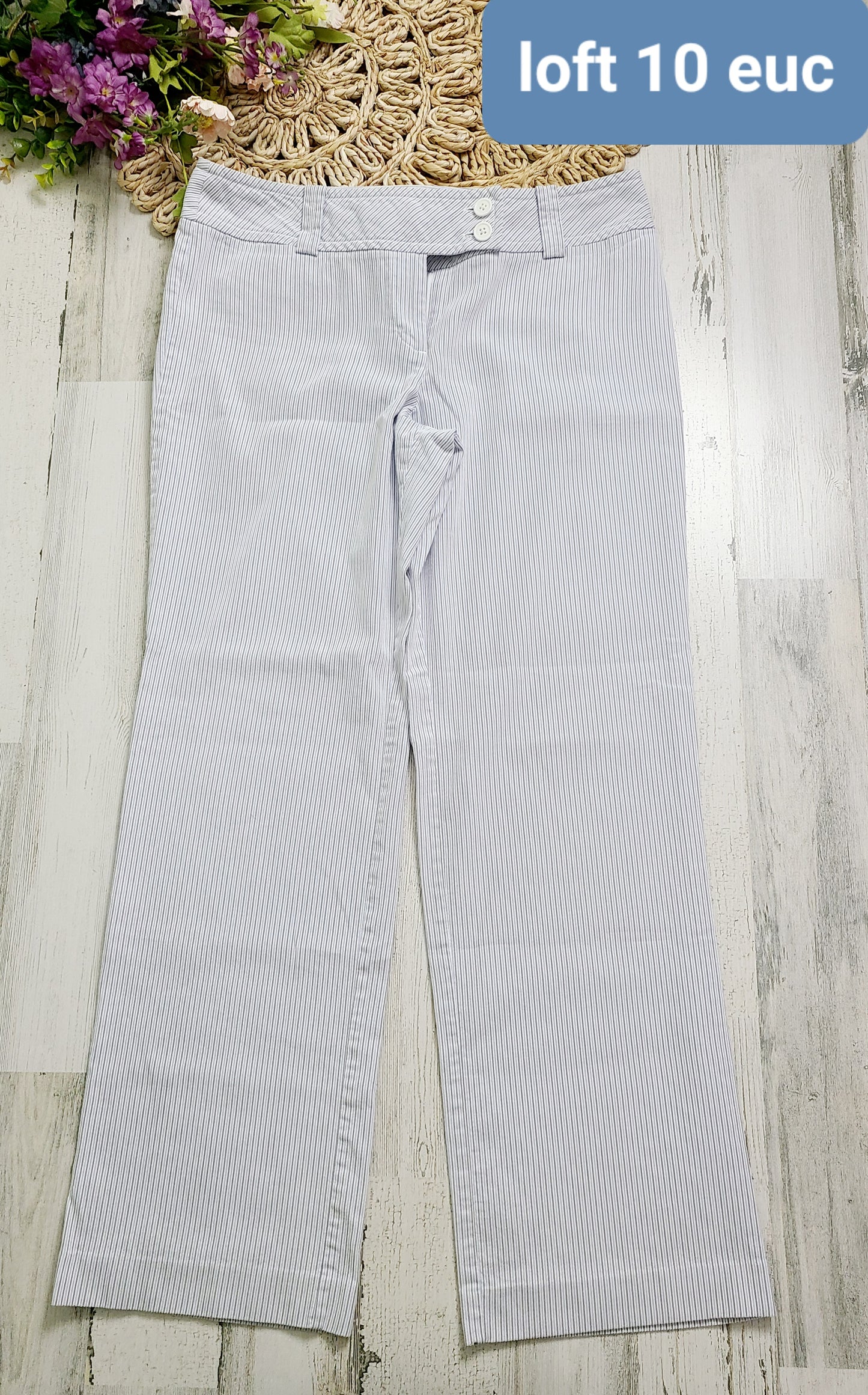 loft pinstripe pants