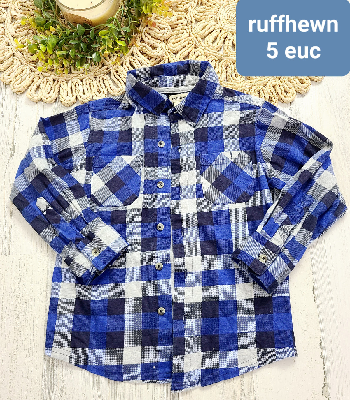 ruffhewn blue black plaid
