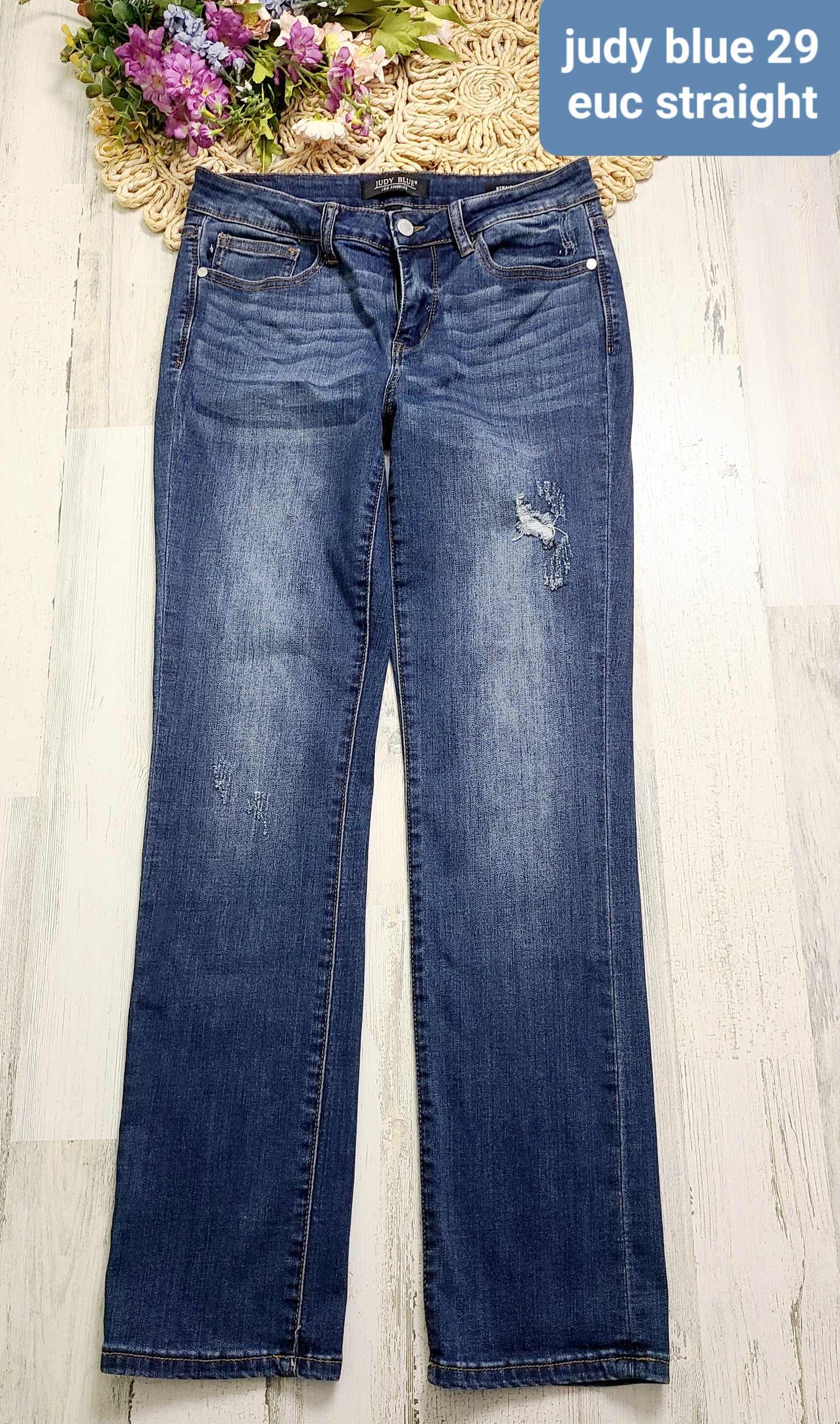 straight dark wash judy blue