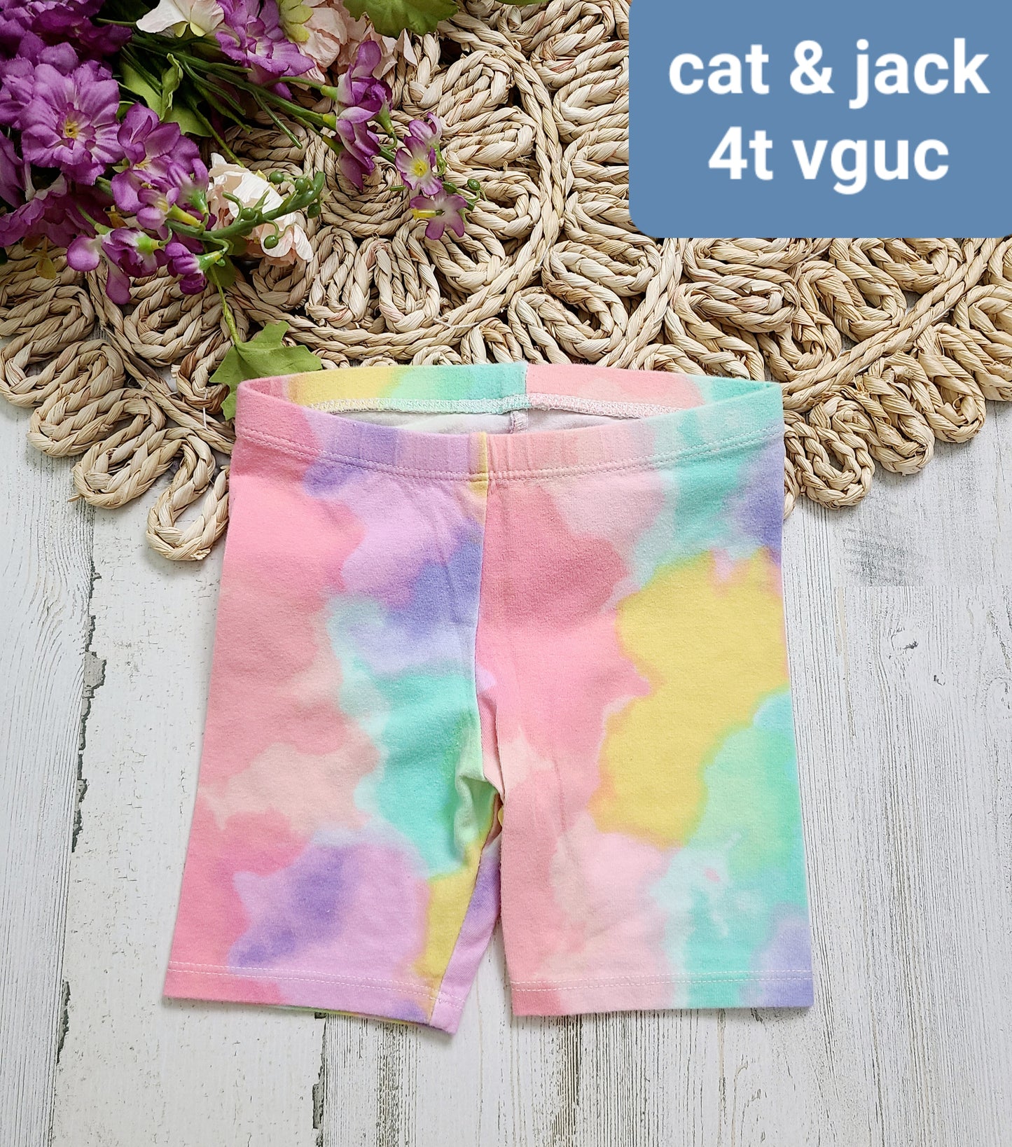 watercolor shorts cat&jack
