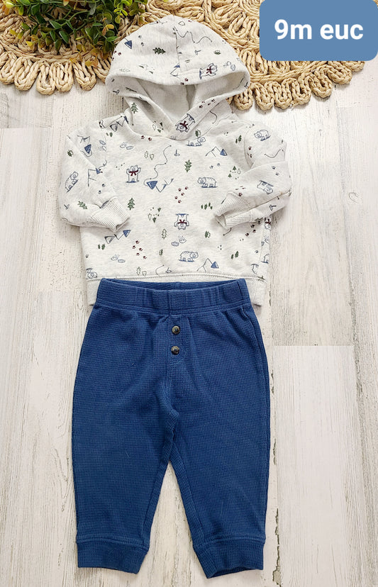 mountains hood blue pants 9m