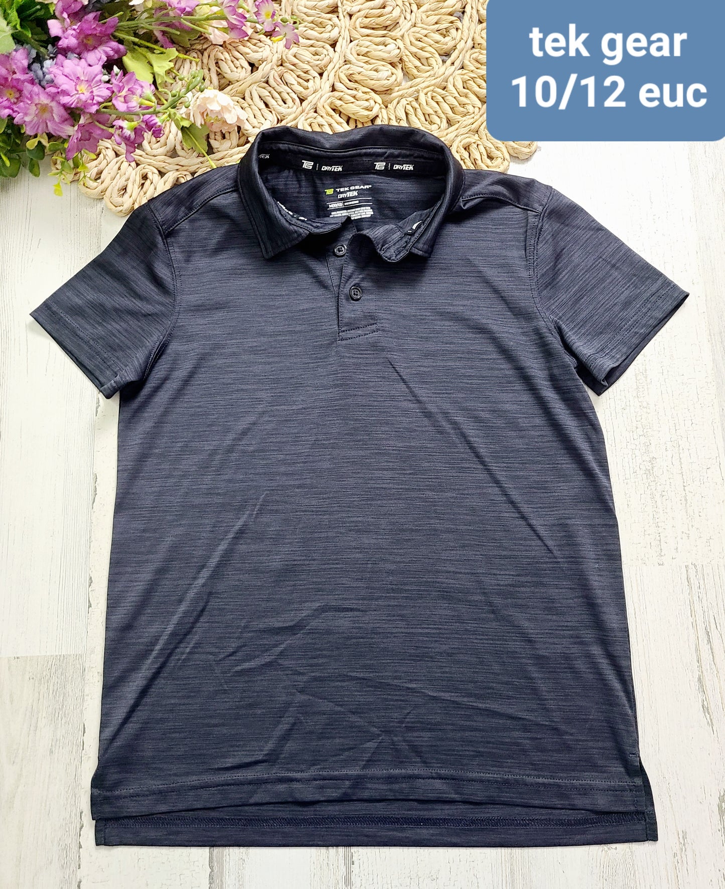 tek gear heather gray collar 10/12y