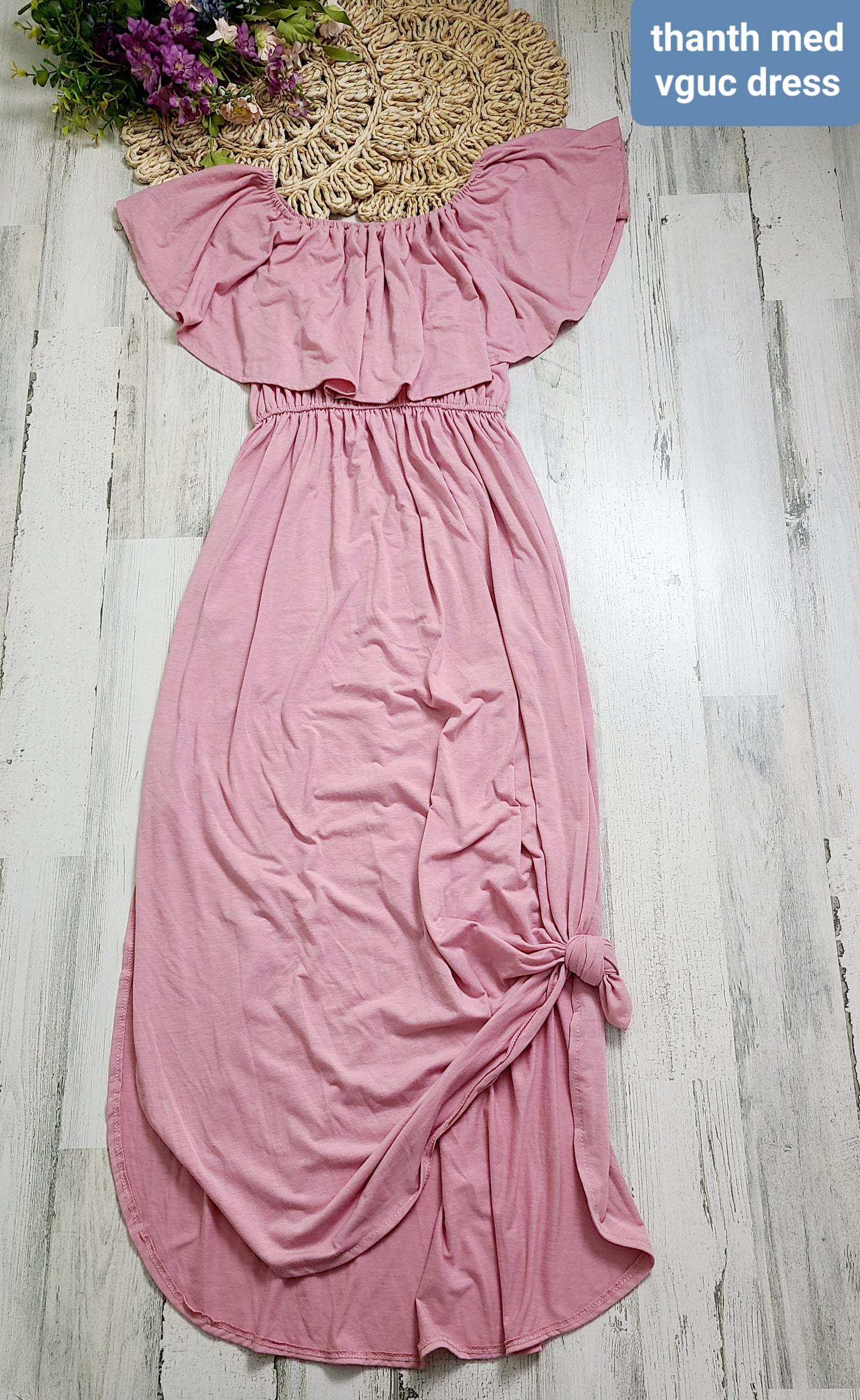 thanth pink dress sleeveless