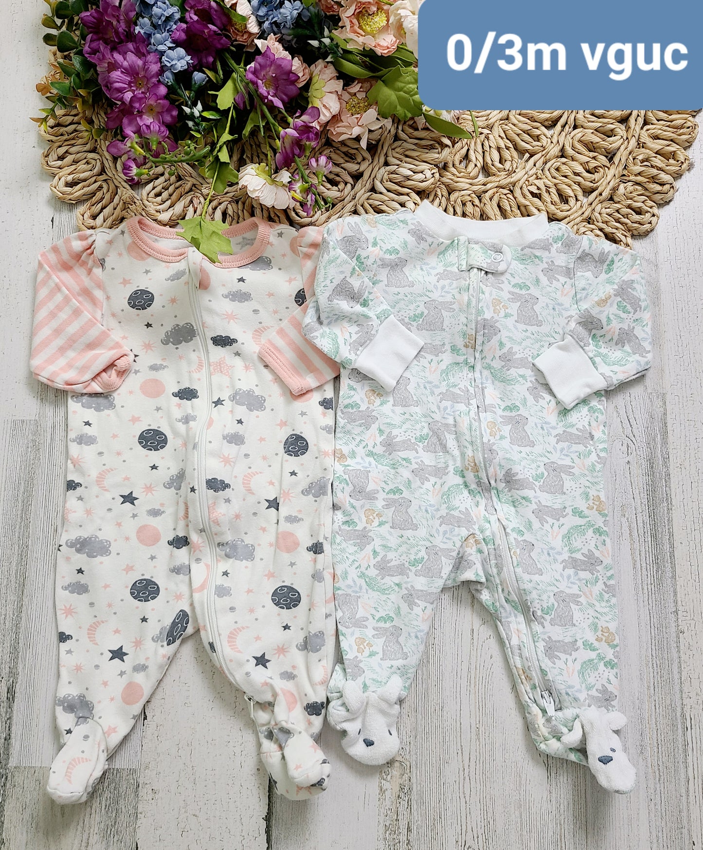 sky and bunnies pj