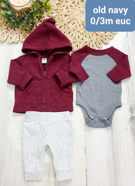 burgundy and gray bundle baby old navy
