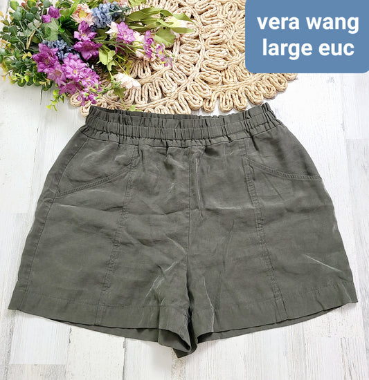 vera wang elastic waist shorts