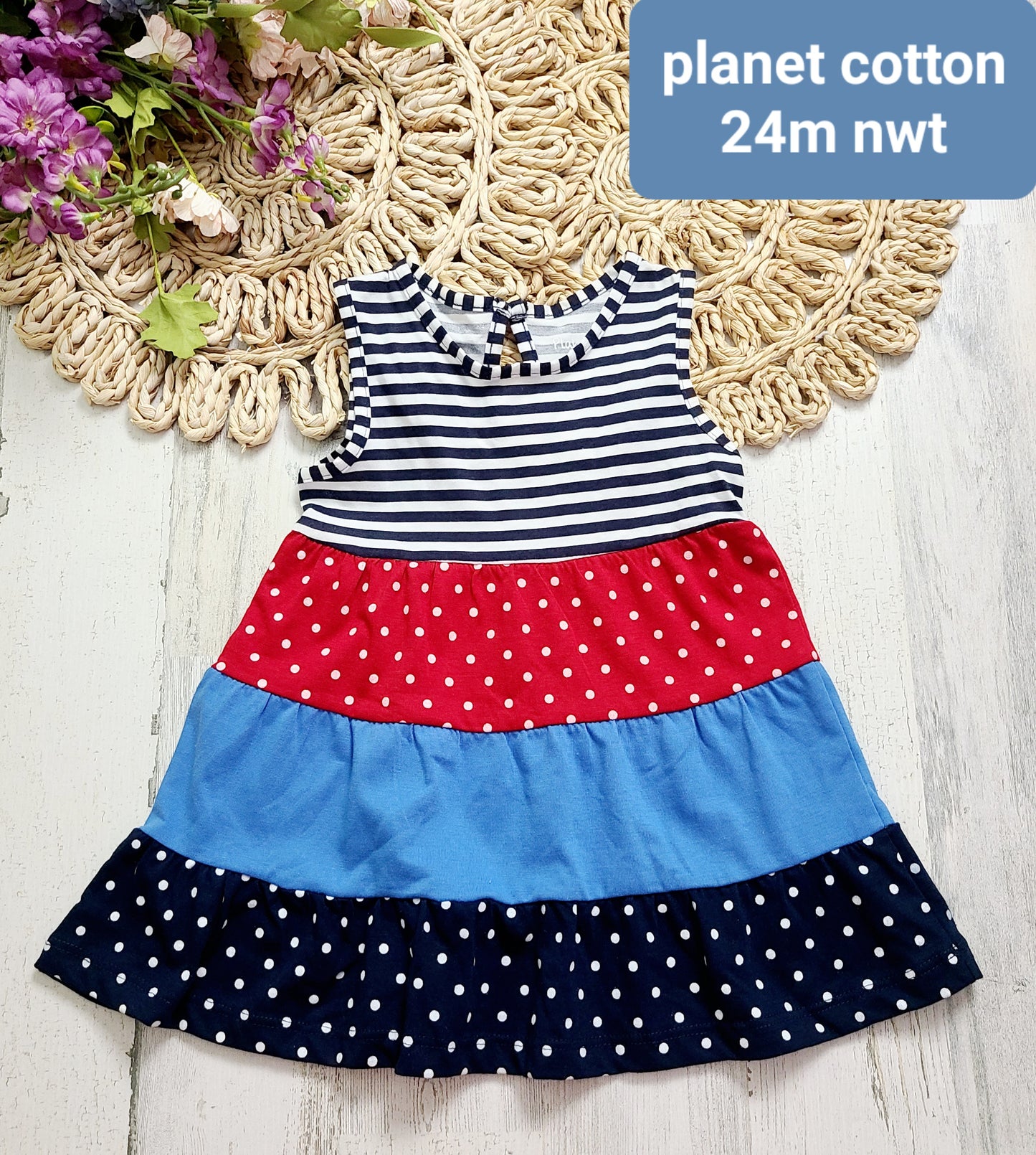 new planet cotton july 4 dress
