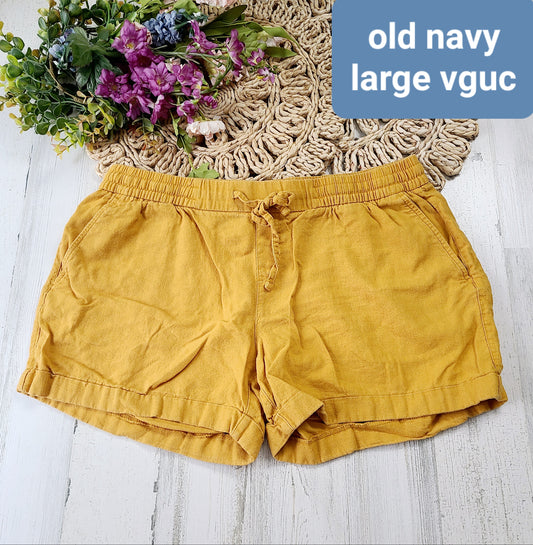 womens old navy mustard shorts