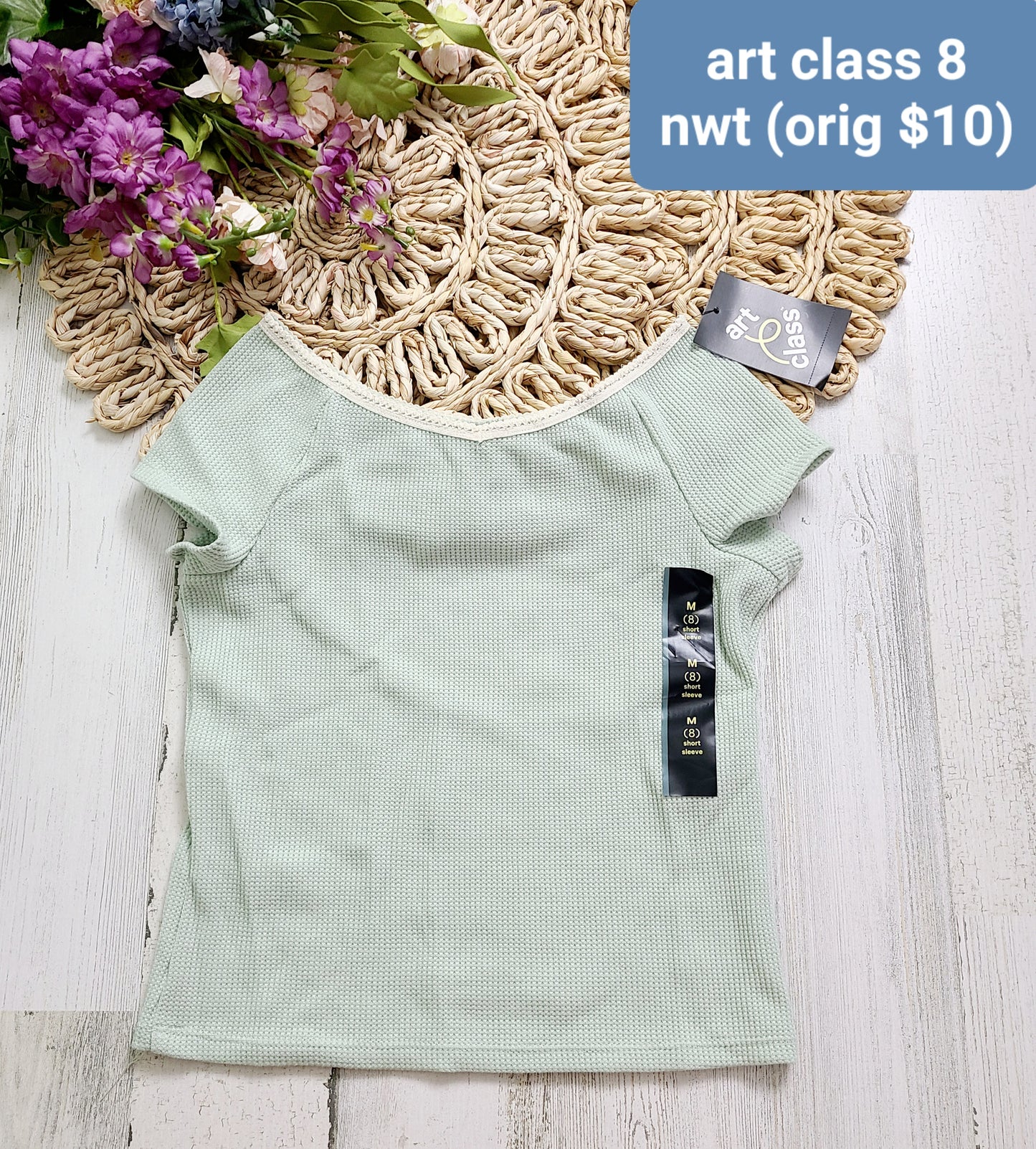 new art class wide neck tee