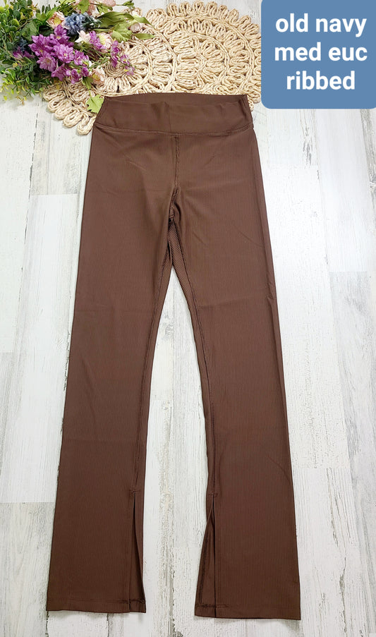 old navy ribbed brown pants