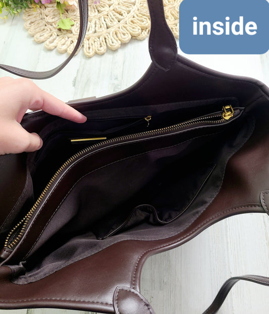 miztigne brown purse