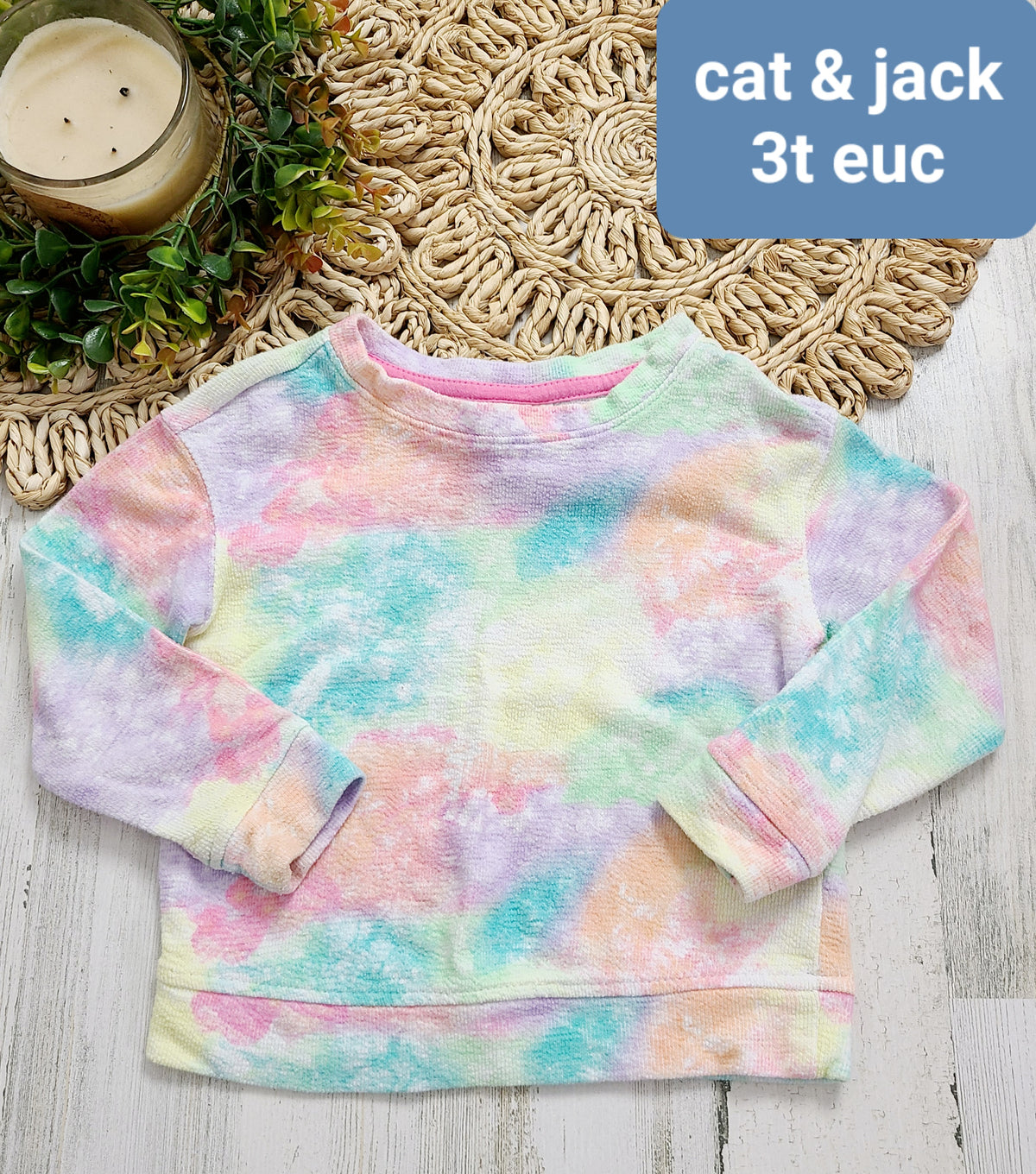 light tye dye top cat & jack