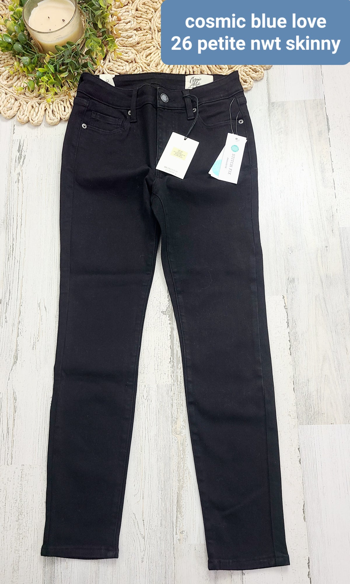 new cosmic blue black petite jeans