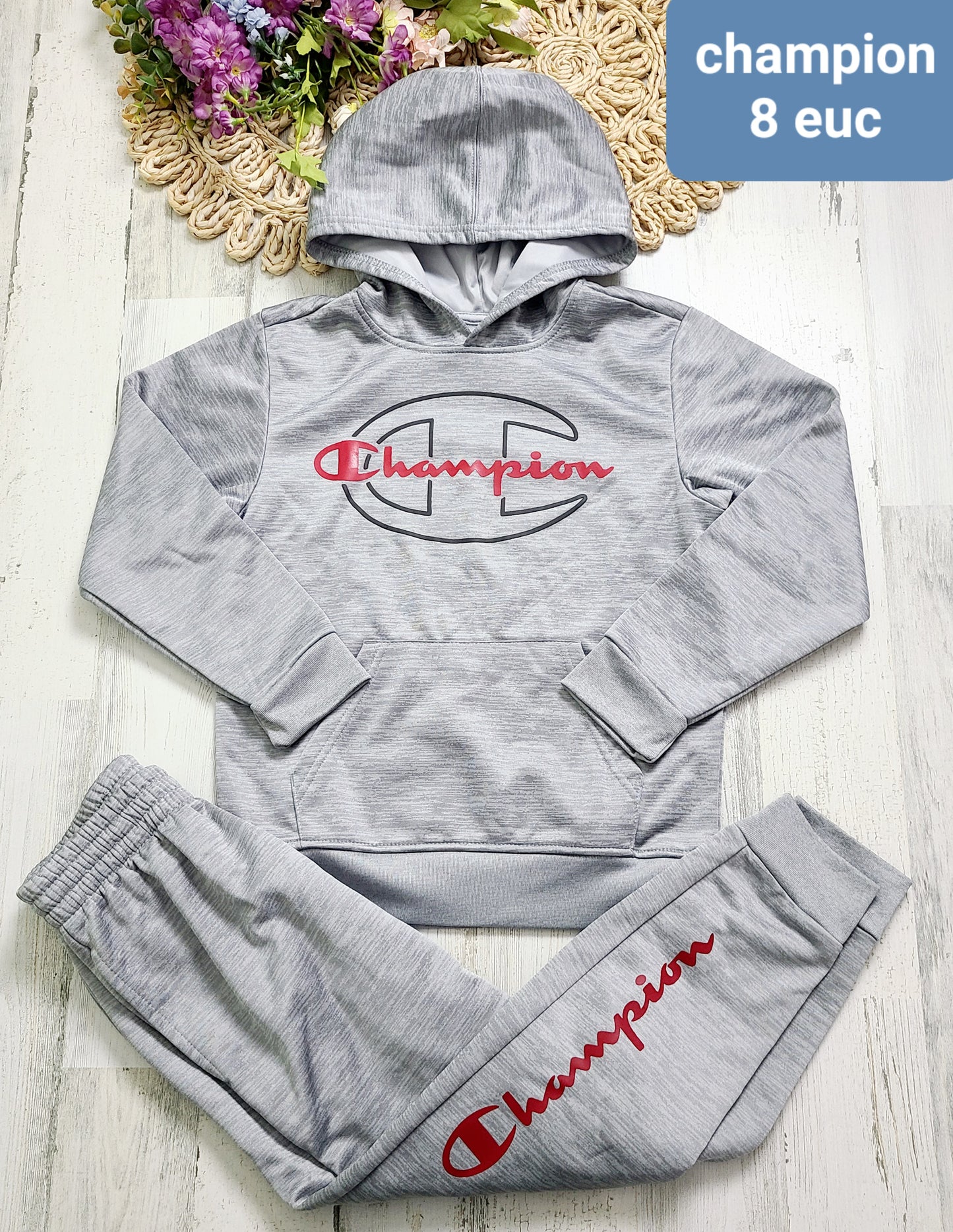 gray red champion set great condition