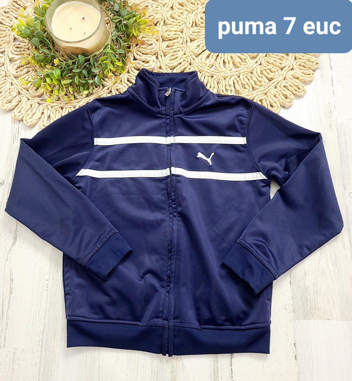 navy puma zip 7y
