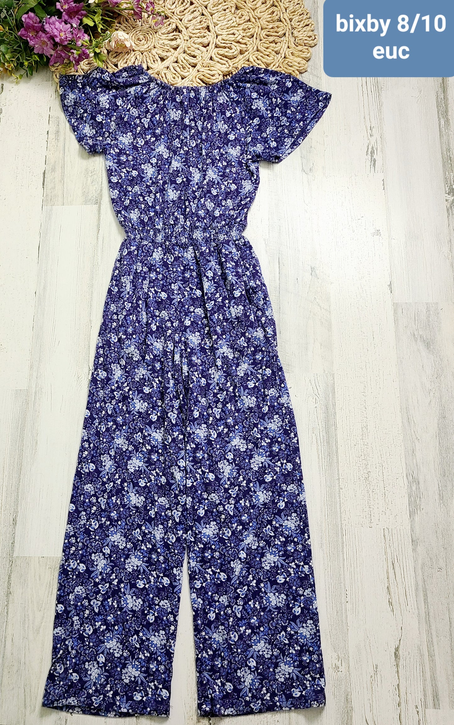 bixby jumpsuit blue floral