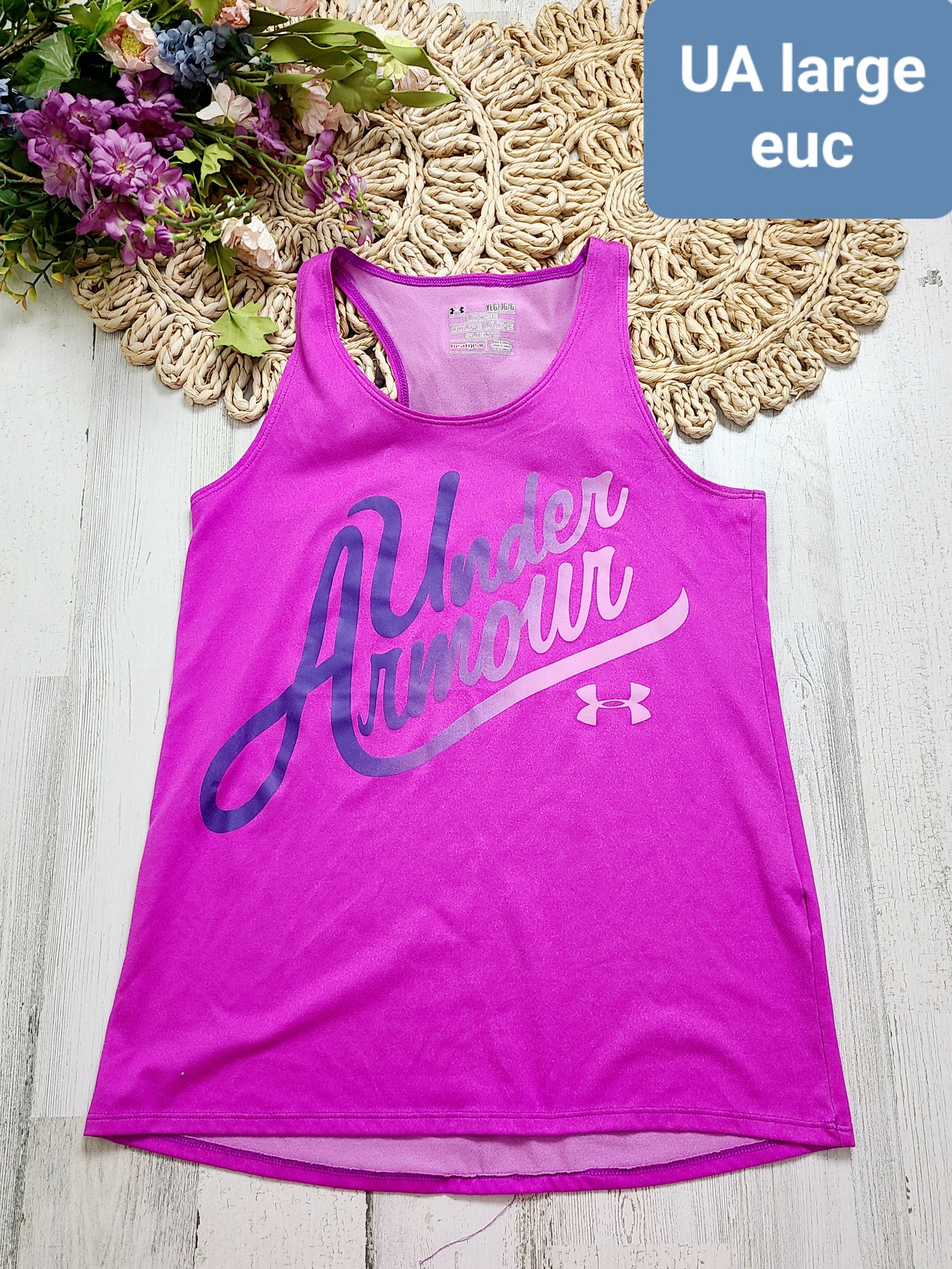 under armour fushia tank