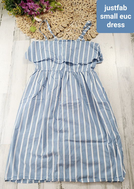 justfab striped dress