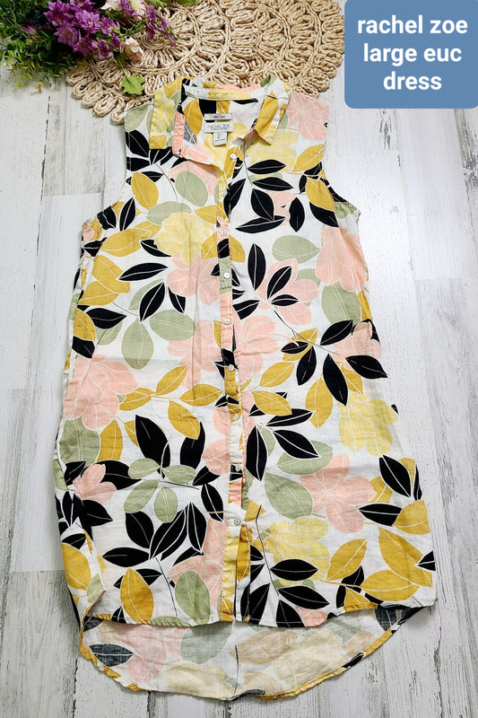 rachel zoe mustard olive pink dress