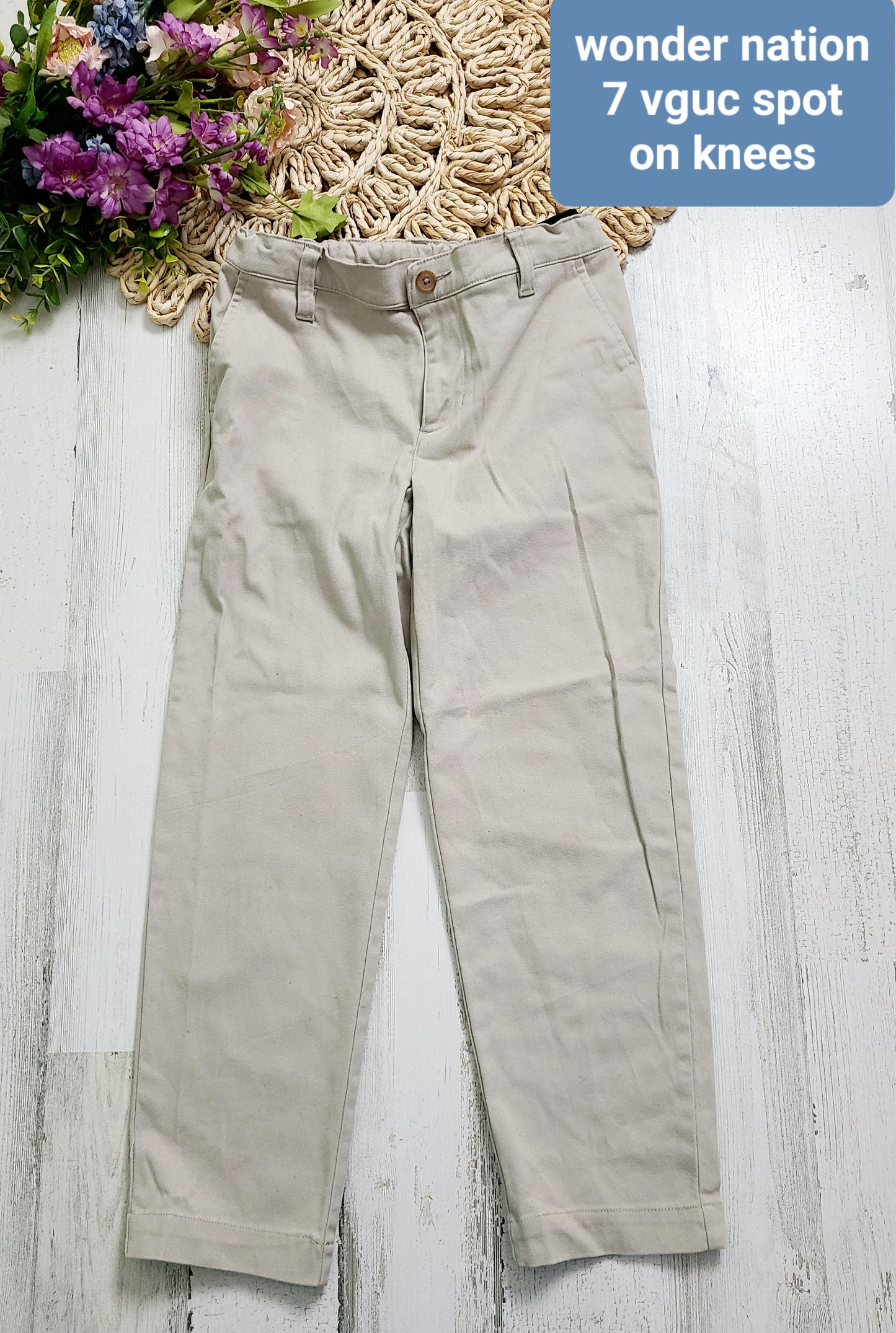 7y khaki pants wonder nation