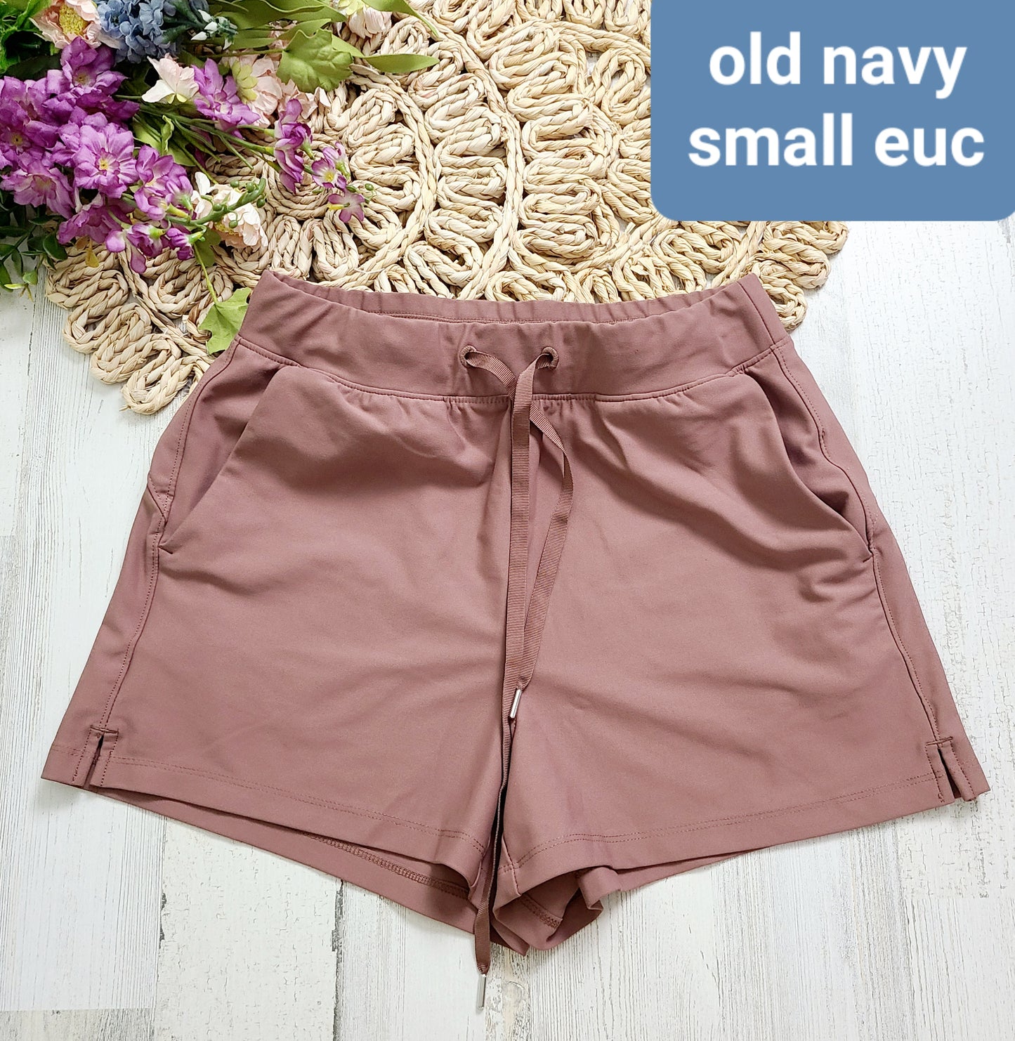 old navy rose brown shorts