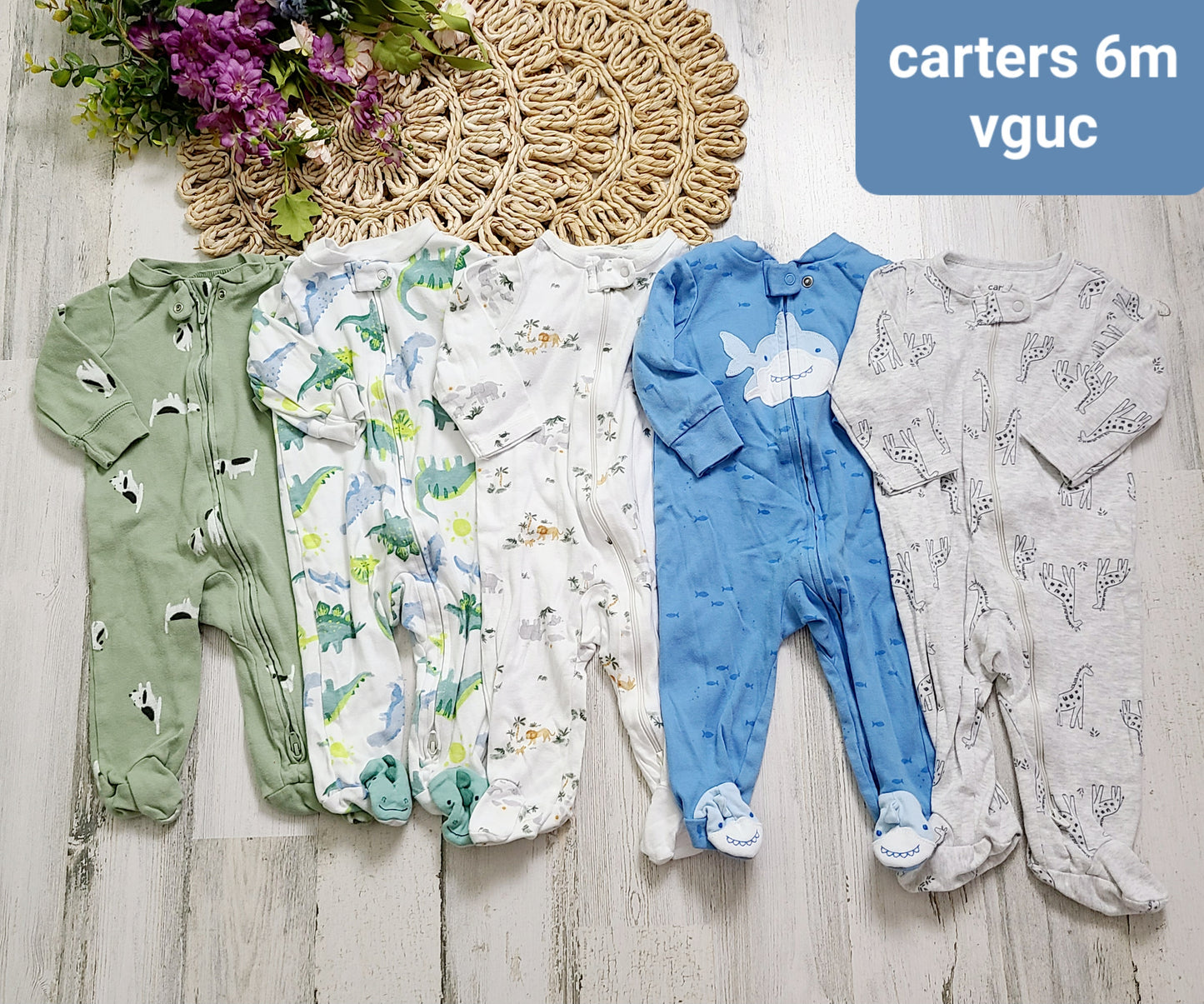 5 pack carters 6m pj