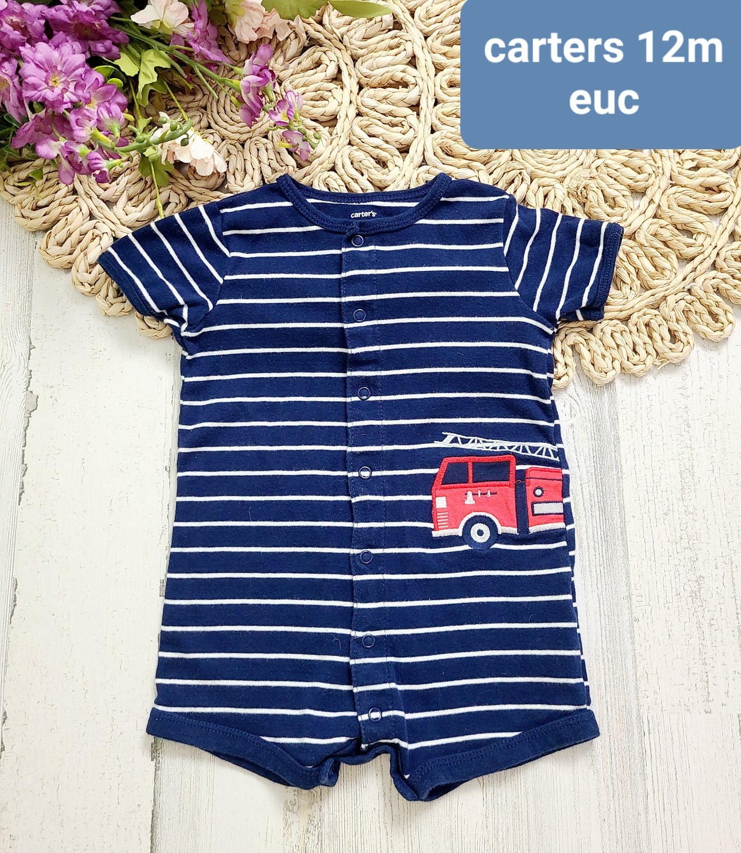 carters stripes fire truck