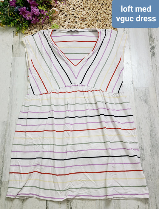 loft striped tank dress