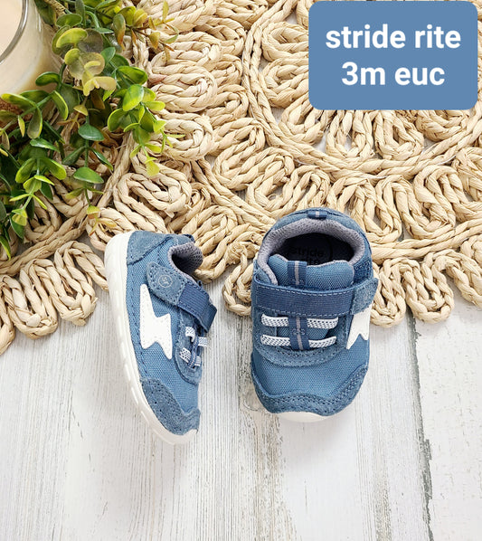 dusty blue stride rite shoes